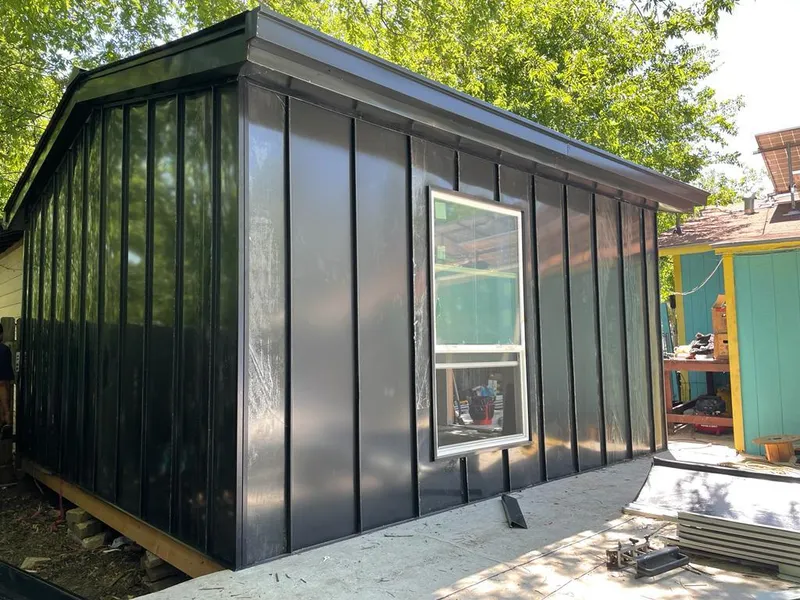 Black standing seam metal wall panels for Roof Inspection in Shawano