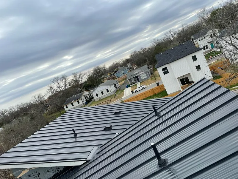 Standing seam metal roof panels with vents for Skylight Repair in Shawano